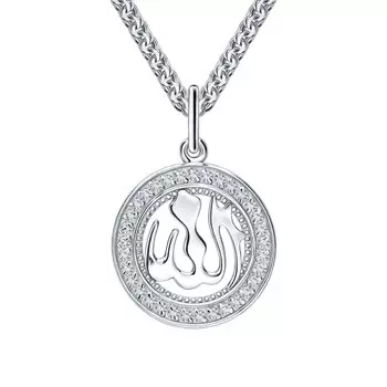 Серебряная подвеска с фианитами