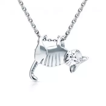 Серебряная подвеска с фианитами