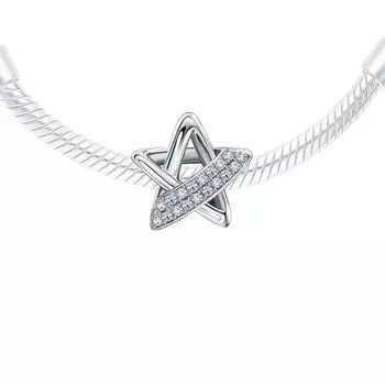 Серебряная подвеска с фианитами