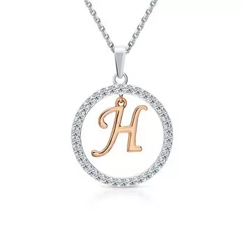 Серебряная подвеска с фианитами