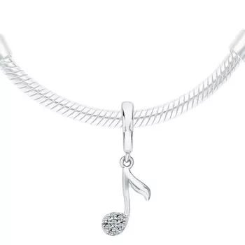 Серебряная подвеска с фианитами