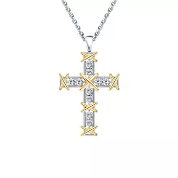 Серебряная подвеска с фианитами