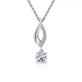 Серебряная подвеска с фианитами