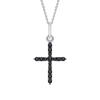 Серебряная подвеска с фианитами