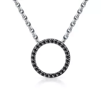 Серебряная подвеска с фианитами