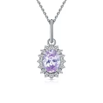 Серебряная подвеска с фианитами