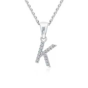 Серебряная подвеска с фианитами