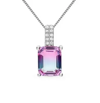 Серебряная подвеска с фианитами