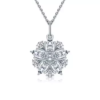 Серебряная подвеска с фианитами