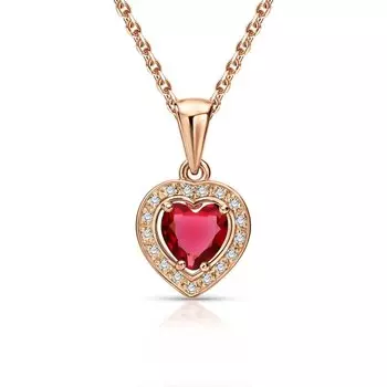 Серебряная подвеска с фианитами