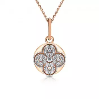 Серебряная подвеска с фианитами