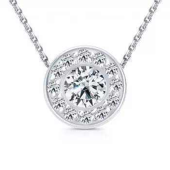 Серебряная подвеска с фианитами