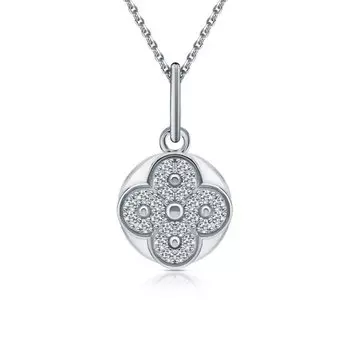 Серебряная подвеска с фианитами