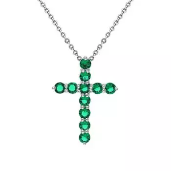 Серебряная подвеска с фианитами