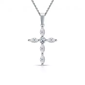 Серебряная подвеска с фианитами