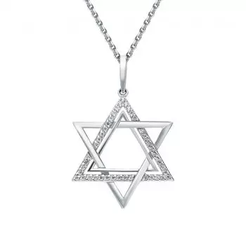 Серебряная подвеска с фианитами