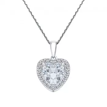 Серебряная подвеска с фианитами