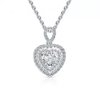 Серебряная подвеска с фианитами