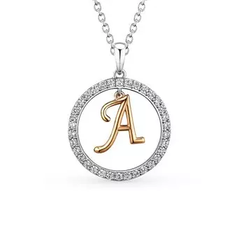 Серебряная подвеска с фианитами