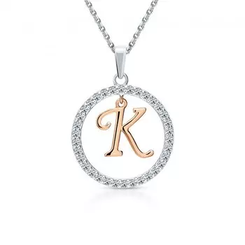 Серебряная подвеска с фианитами