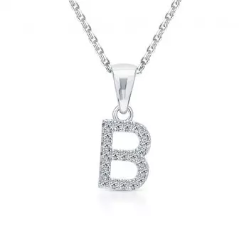 Серебряная подвеска с фианитами