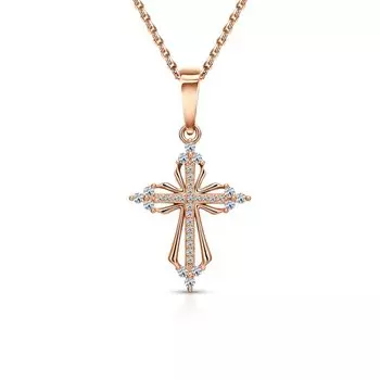 Серебряная подвеска с фианитами