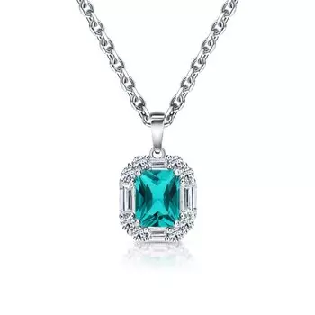 Серебряная подвеска с фианитами