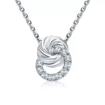 Серебряная подвеска с фианитами