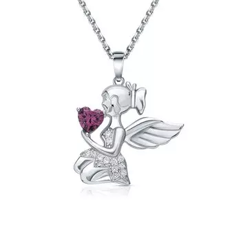 Серебряная подвеска с фианитами