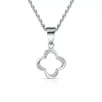 Серебряная подвеска с фианитами