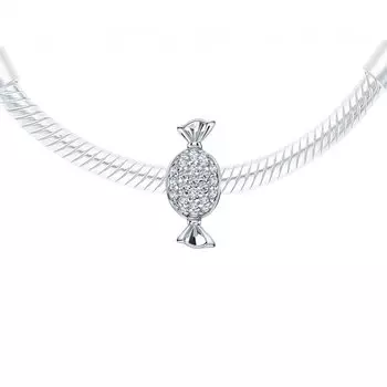 Серебряная подвеска с фианитами