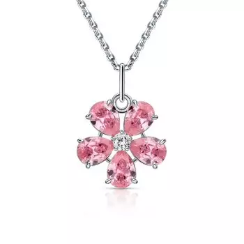 Серебряная подвеска с фианитами