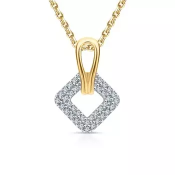 Серебряная подвеска с фианитами