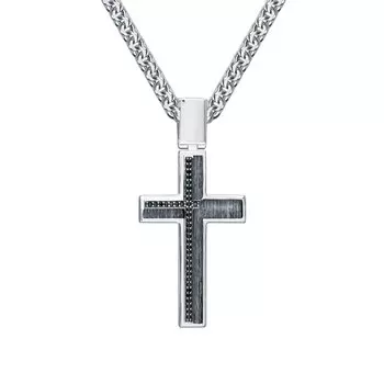 Серебряная подвеска с фианитами