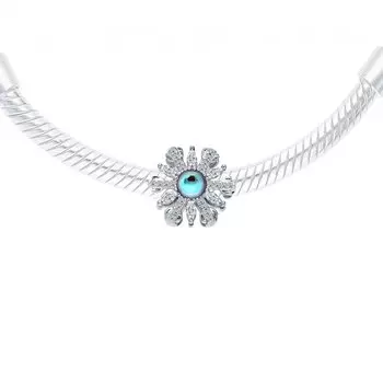 Серебряная подвеска с фианитами и алпанитом