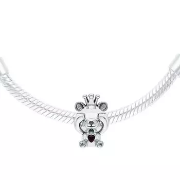 Серебряная подвеска с корундом