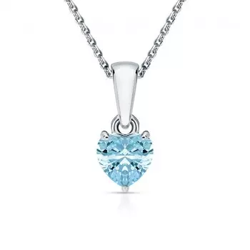 Серебряная подвеска с топазами