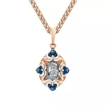 Серебряная подвеска с топазами природными