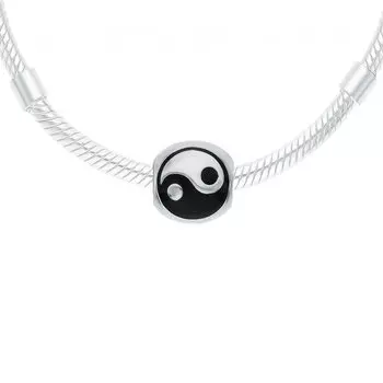 Серебряная подвеска - шарм с эмалью