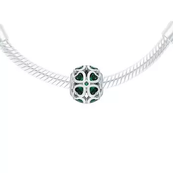 Серебряная подвеска - шарм с фианитами