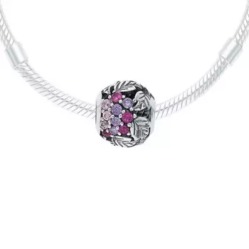 Серебряная подвеска - шарм с фианитами