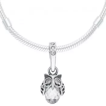 Серебряная подвеска - шарм с фианитами