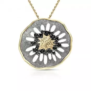 Серебряная подвеска со шпинелью