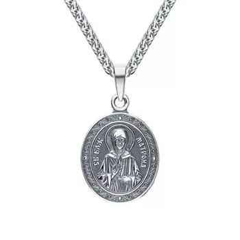 Серебряная подвеска "Святая Блаженная Матрона"