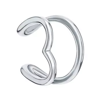 Серебряная серьга