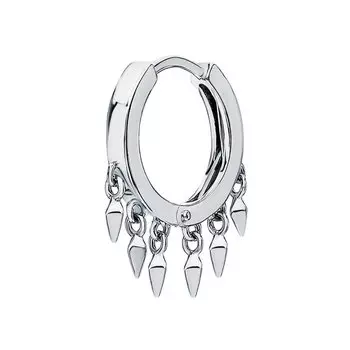 Серебряная серьга