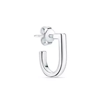 Серебряная серьга