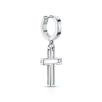 Серебряная серьга