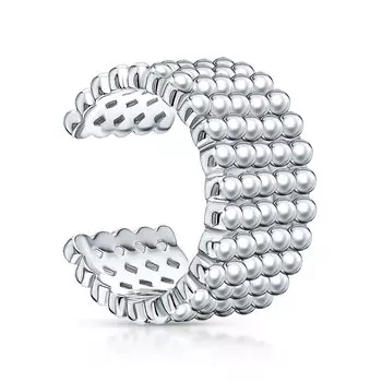 Серебряная серьга