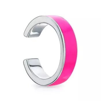 Серебряная серьга с эмалью